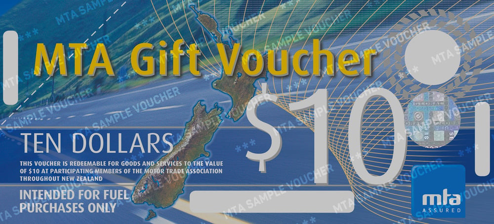 MTA $10 Gift Voucher Fuel Only (Each)